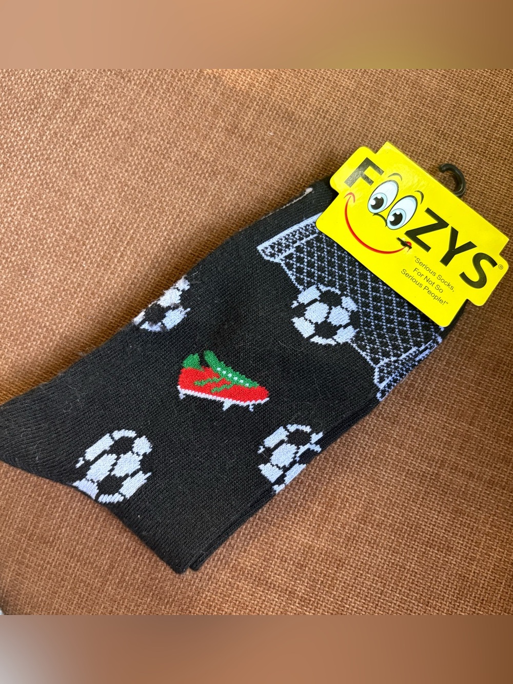 Soccer Socks Ball Football Goalie Net Cleats Sports Team Foozys NEW Novelty Gift